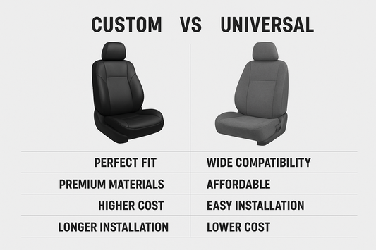 Custom vs Universal Car Seat Covers: Which One Is Right for You?