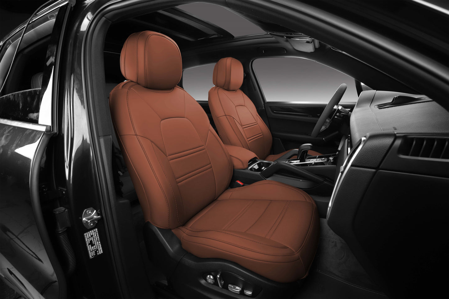 Unmixed Color Original Nappa Skin 5 Car Seat Fully Cover