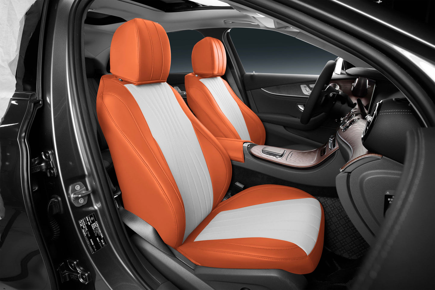 Mix Color Original Nappa Skin 5 Car Seat Fully Cover