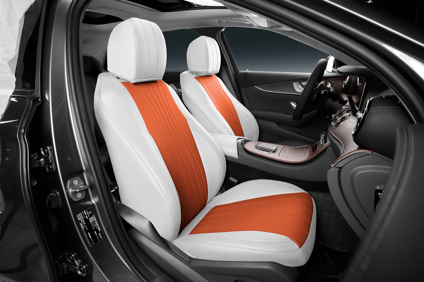 Mix Color Original Nappa Skin 5 Car Seat Fully Cover
