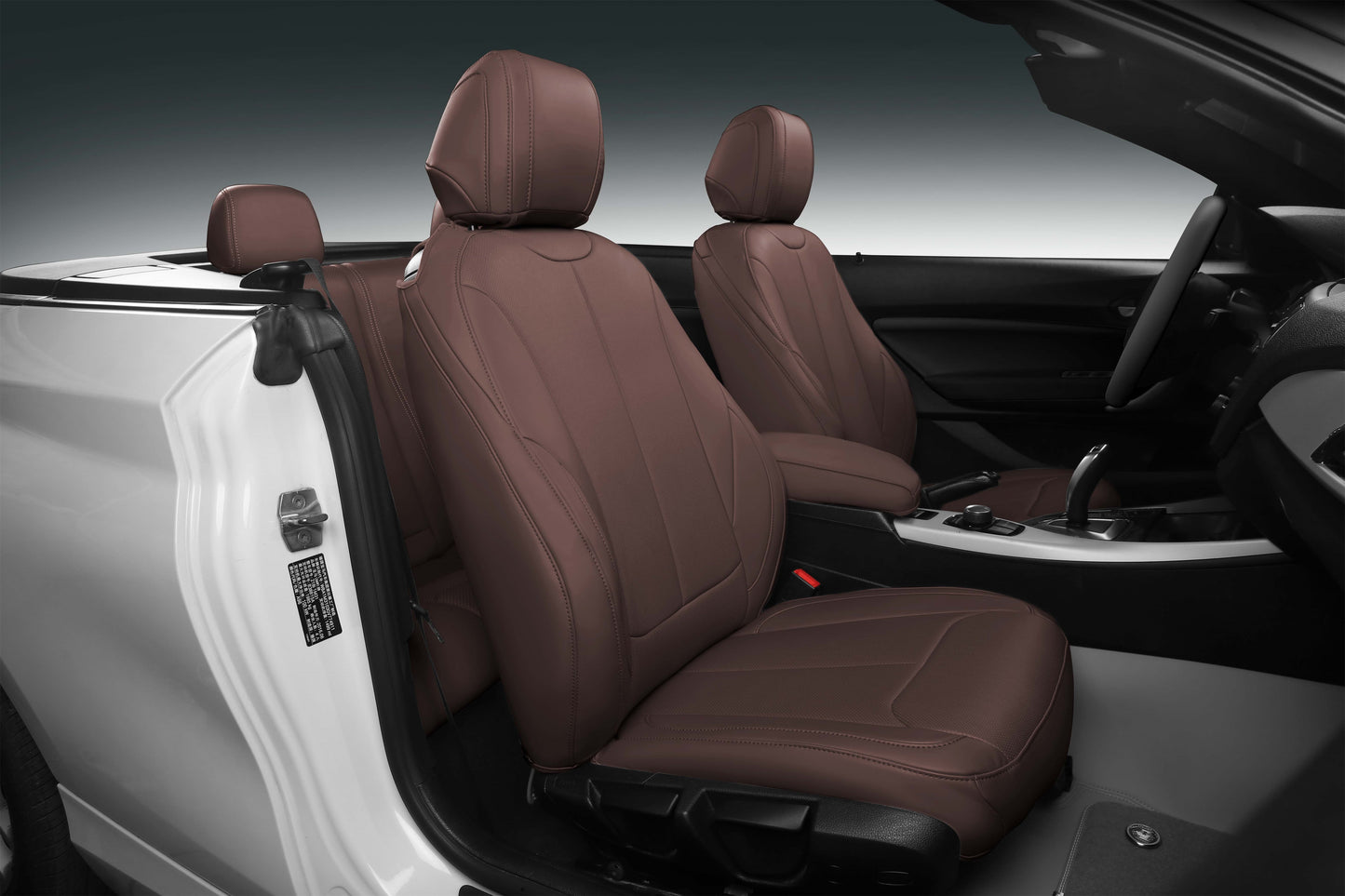 Single Color Original Nappa Skin 5 Car Seat Fully Cover