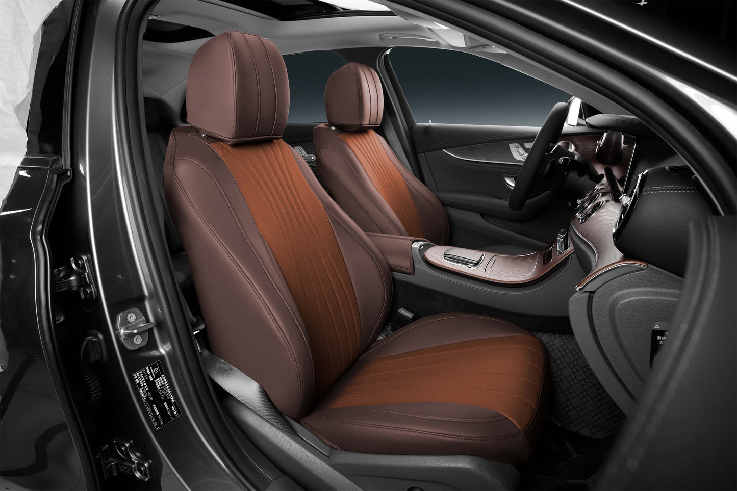 Mix Color Original Nappa Skin 5 Car Seat Fully Cover