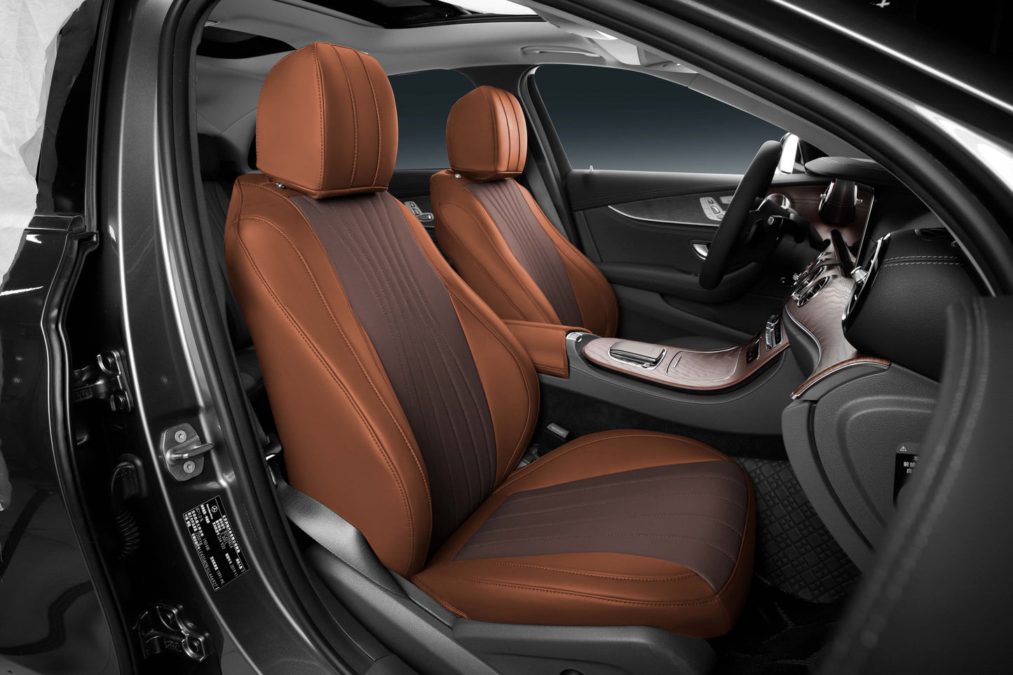 Mix Color Original Nappa Skin 5 Car Seat Fully Cover
