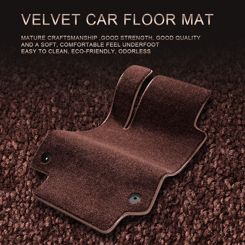 Custom Fit Second Layer Car Mats Soft Nylon Carpet Waterproof Car Floor Mats For Audi