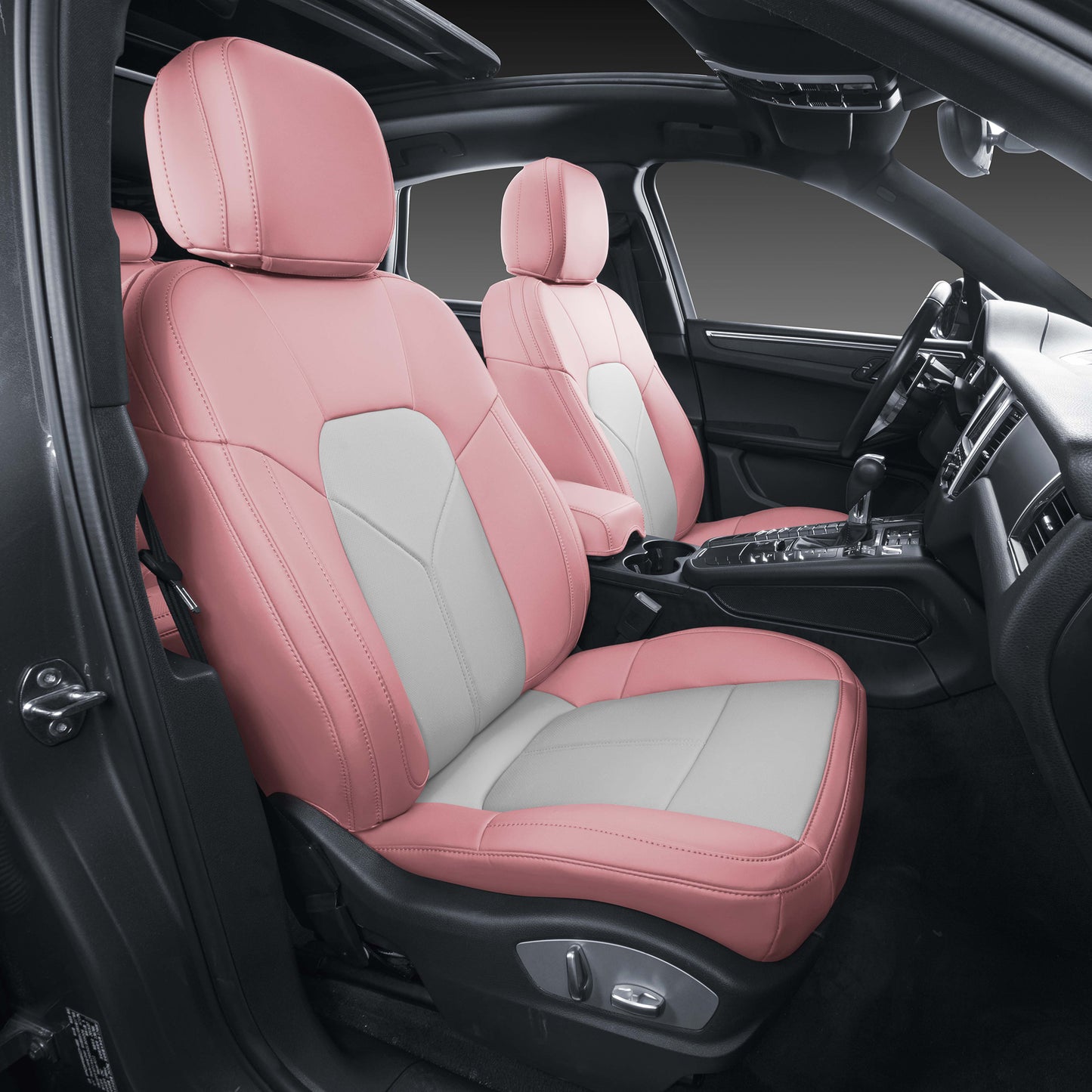 Custom Fit Car Interior Accessories Nappa Leather Car Seat Covers For Porshce Macan