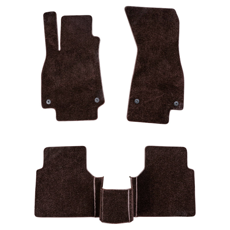 Custom Fit Second Layer Car Mats Soft Nylon Carpet Waterproof Car Floor Mats For Audi