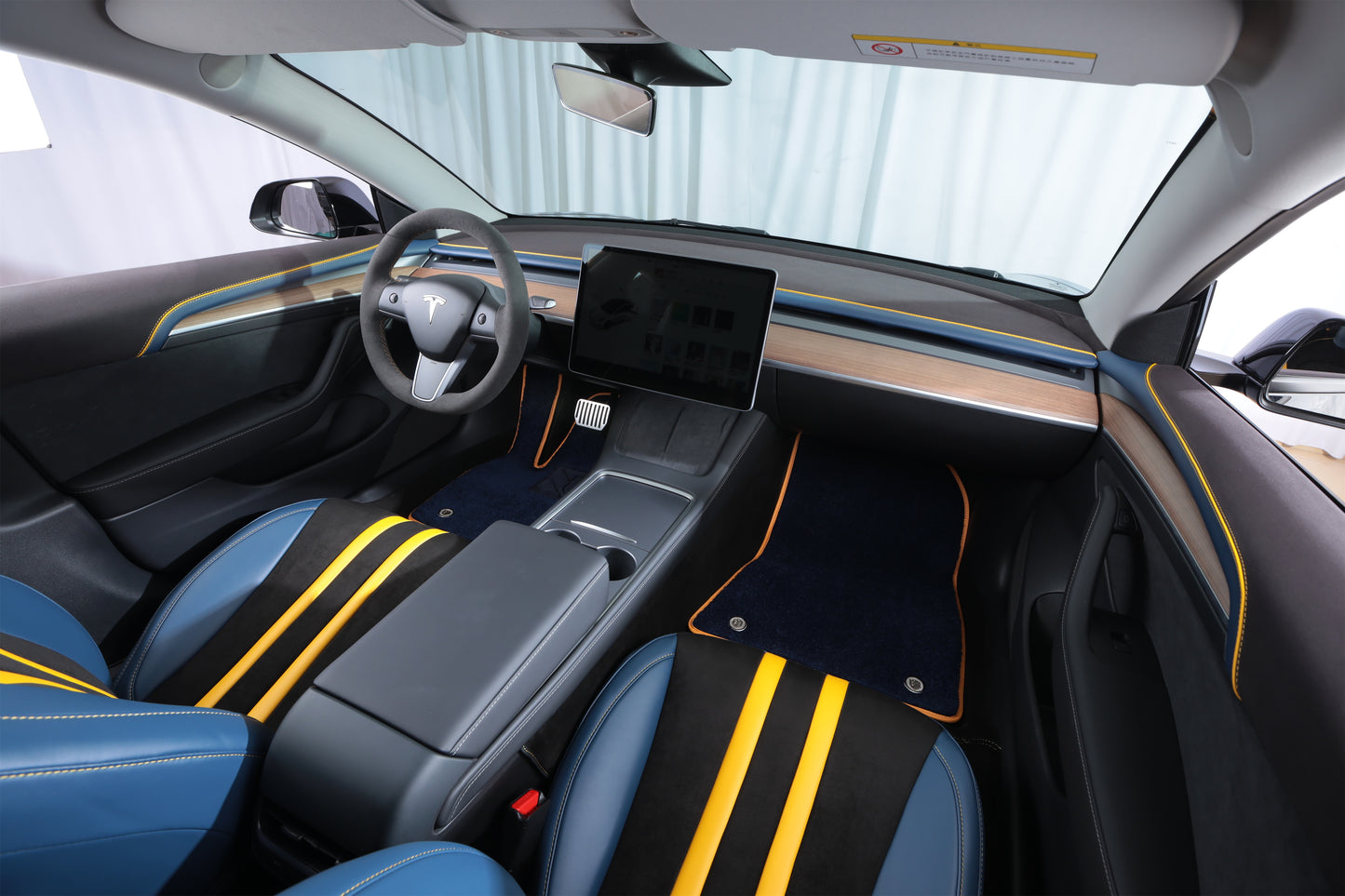 Non-slip Leather and Velvet Suede Sporty Soft Custom Car Seat Covers