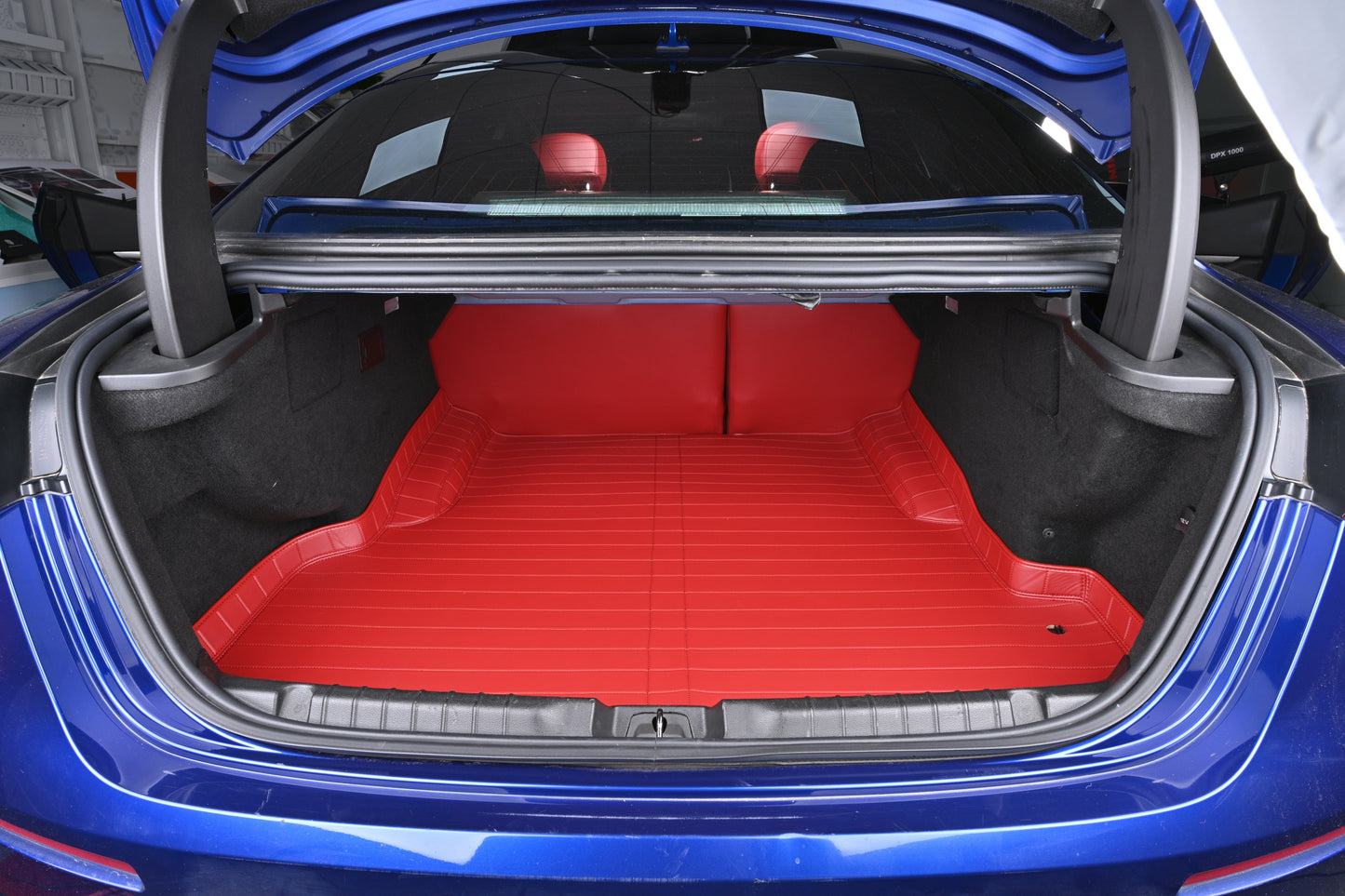 Premium Custom Fit Nappa Leather Full Covergae Anti-slip Long-Lasting Protection Car Cargo Trunk Mat