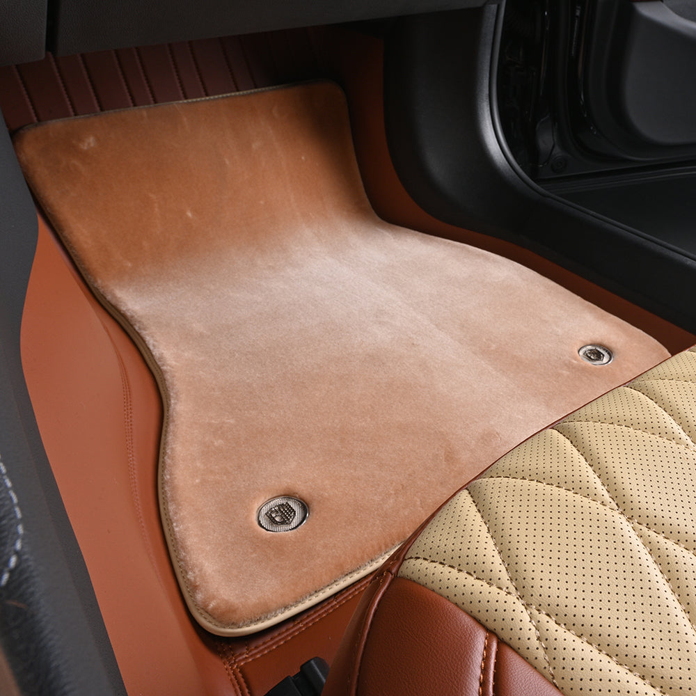 Bespoke Master Custom Fit Car Accessories Second Layer Car Mat Premium Comfortable Cashmere Nylon Car Floor Mats For BMW