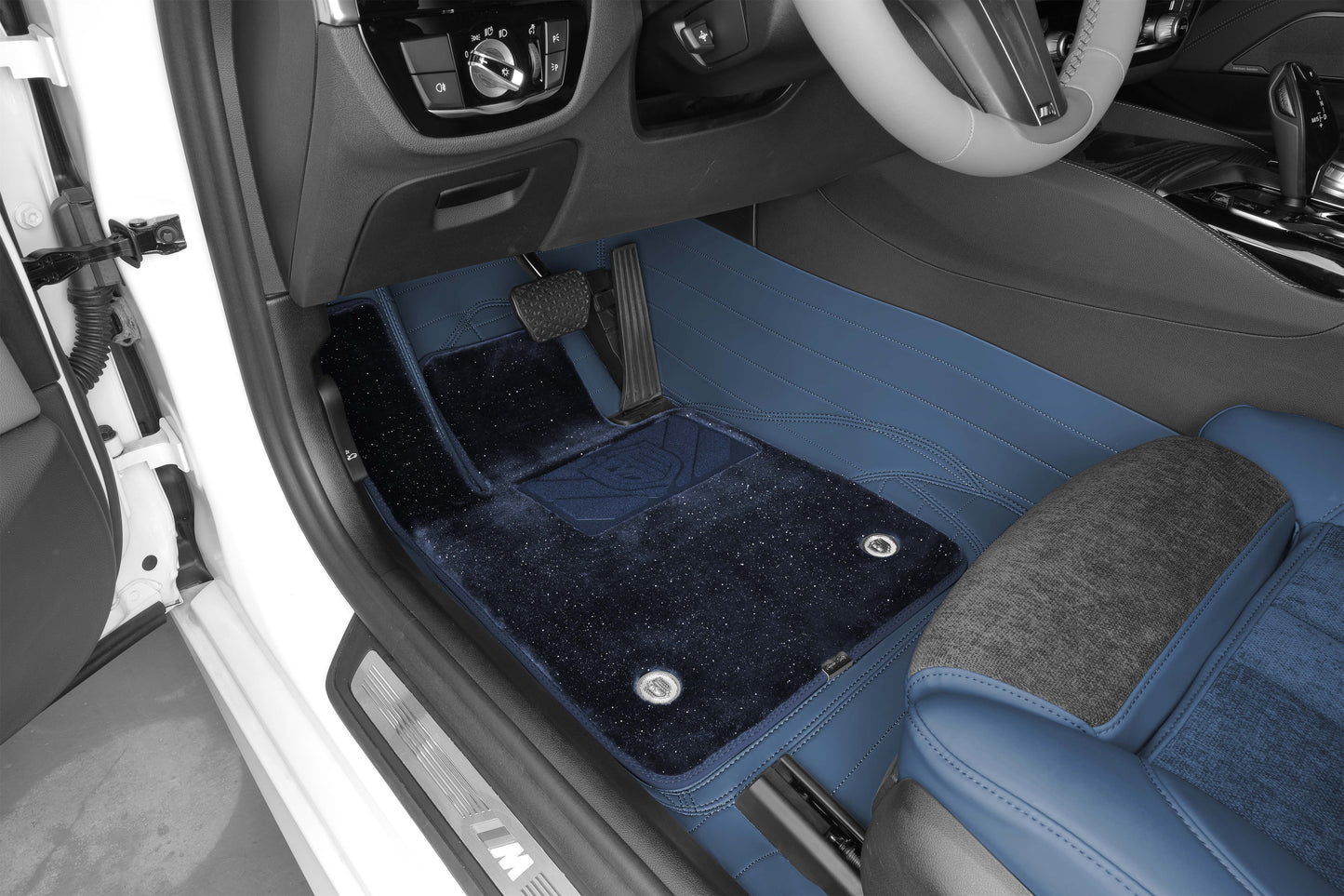 Bespoke Master Custom Fit Cargo Liner Mat Nappa Leather Waterproof and Breathable Nylon Cashmere Car Floor Mat