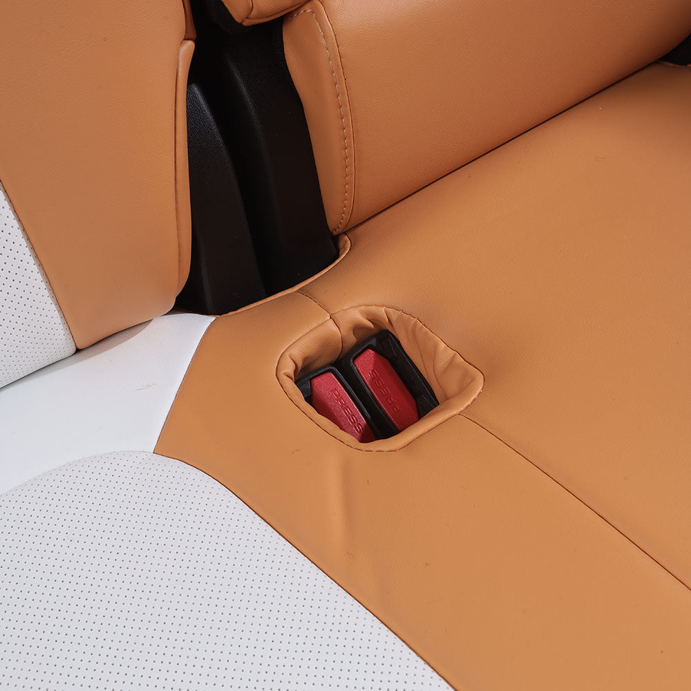 airbag friendly rear seat cover for tesla model y