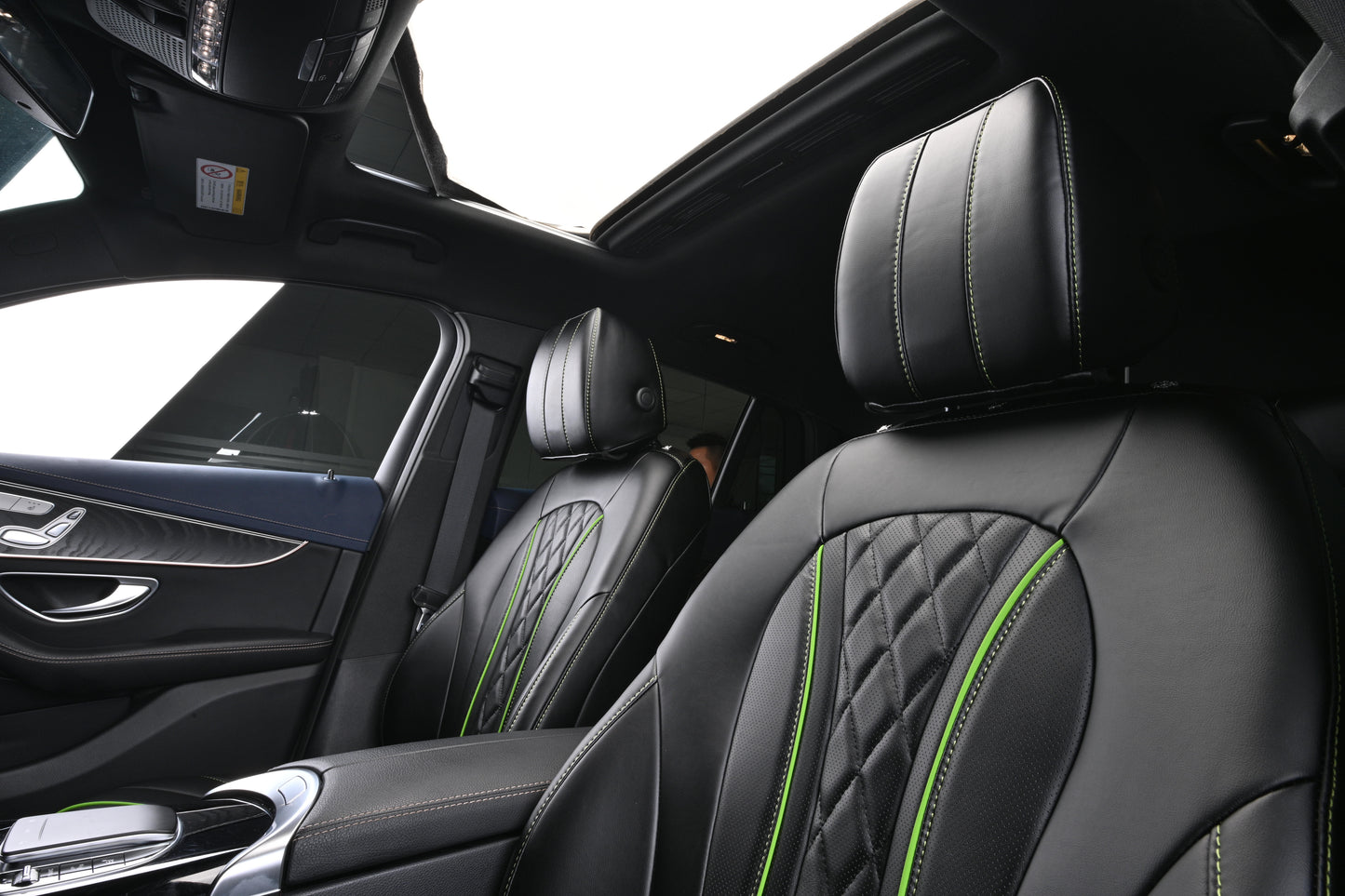 black leather seat cover for mercedes-benz