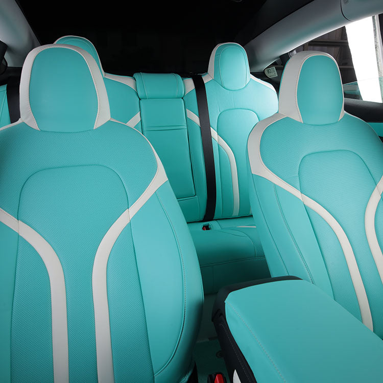 car interior accessories custom leather seat cover for tesla