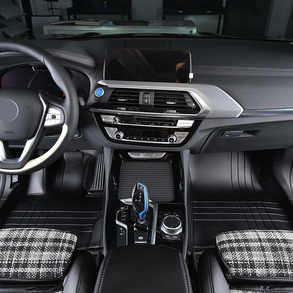 custom front leather car floor mat carmat for bmw