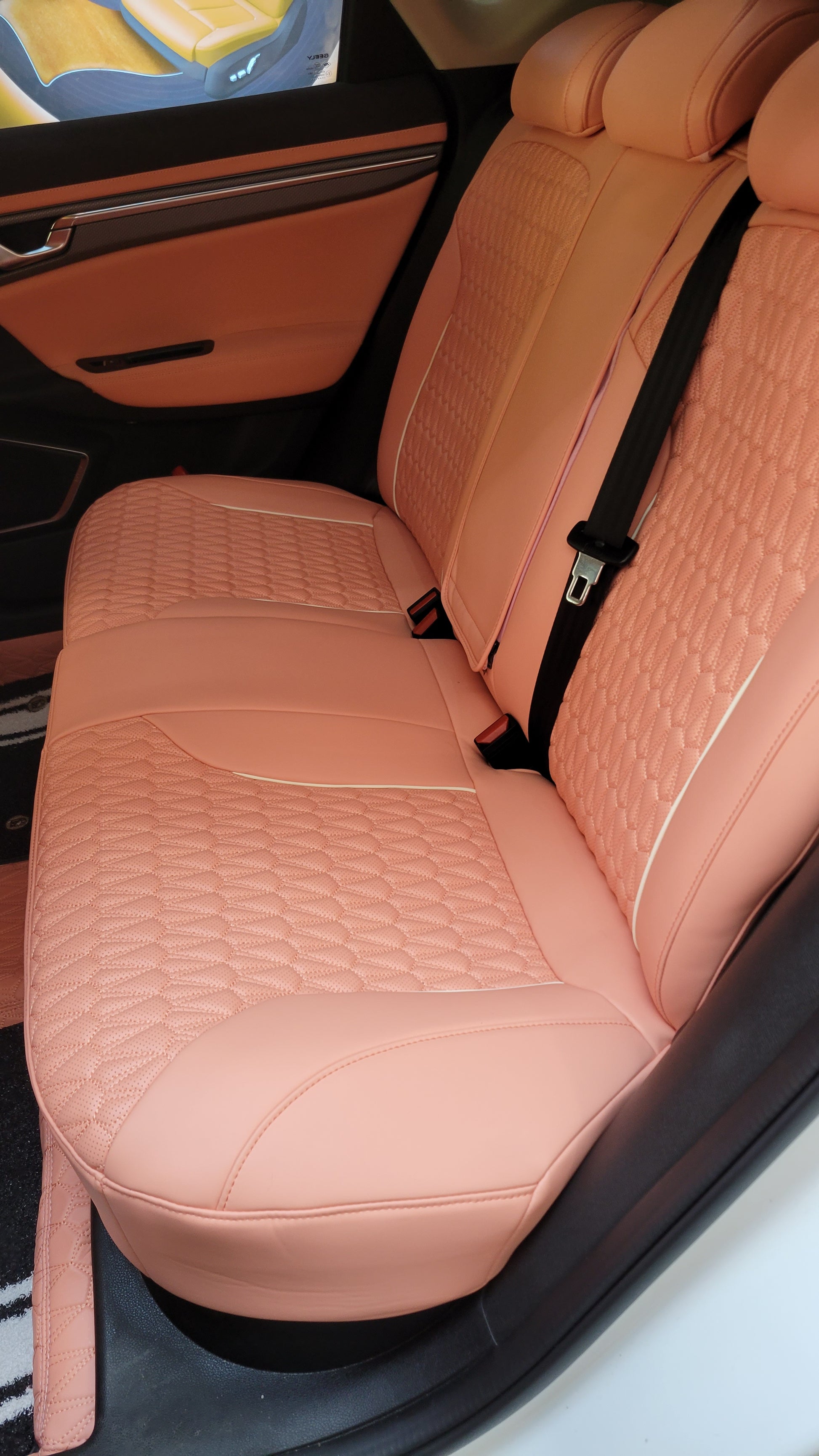 diamond stitching rear seat cover for Geely SX11