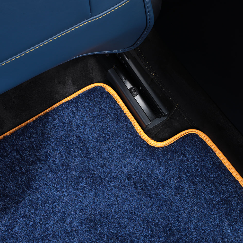 luxury alcantara and nylon carpet car floor mat