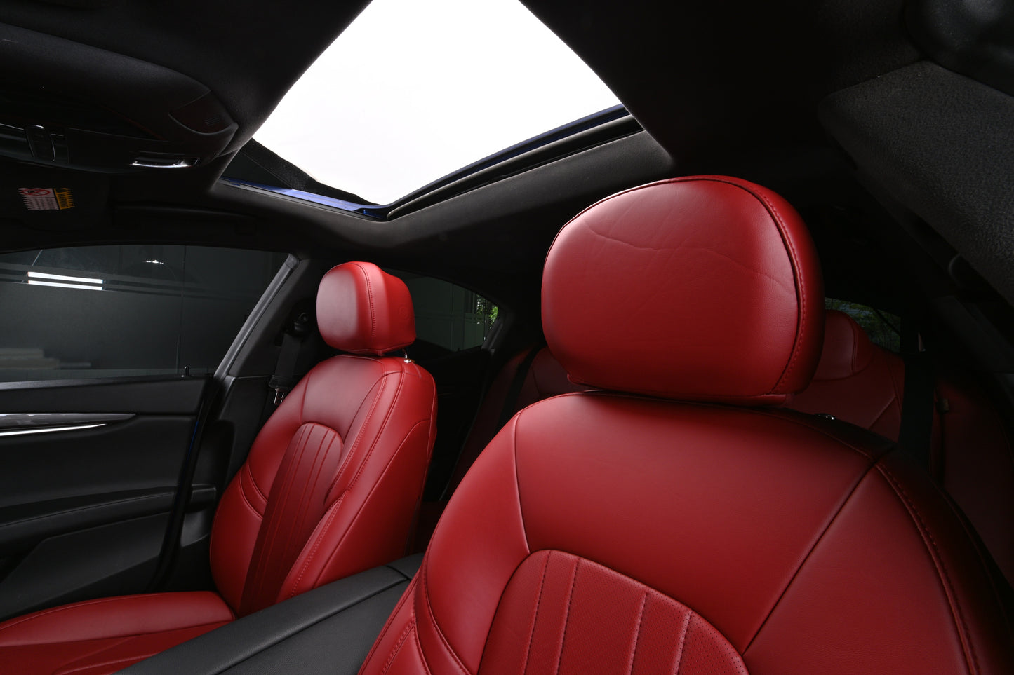 oem style red nappa leather seat cover for maserati