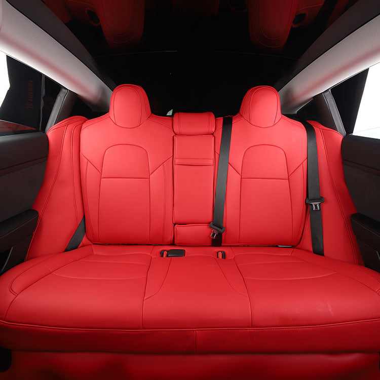 red car seat cover for tesla