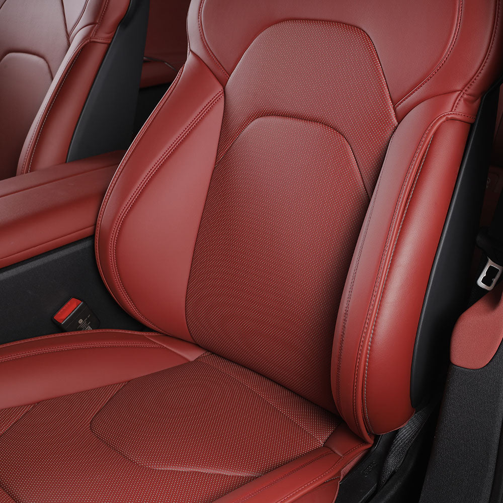 red nappa leather flat seat cover for xiaomi