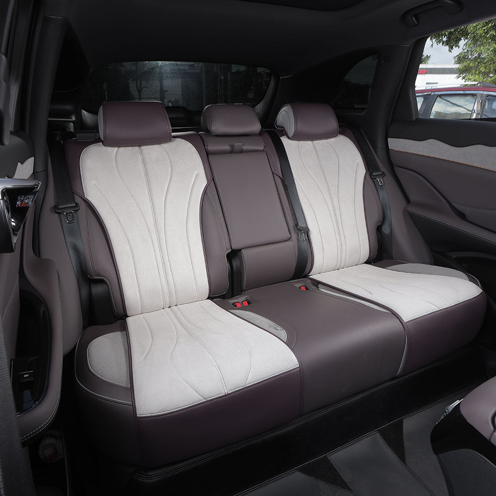 velvet fabric half coverage car seat cover for byd