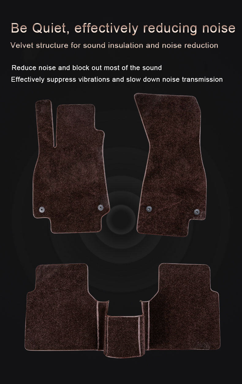 velvet suede carpet car floor mat car mat