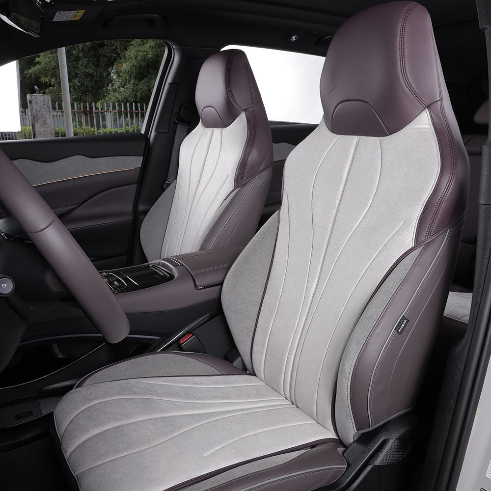 velvet suede fabric car seat cover for byd