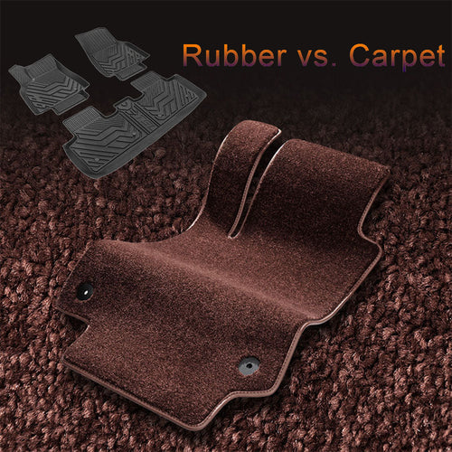Carpet vs. Rubber Floor Mats: Which is Better for Your Car?