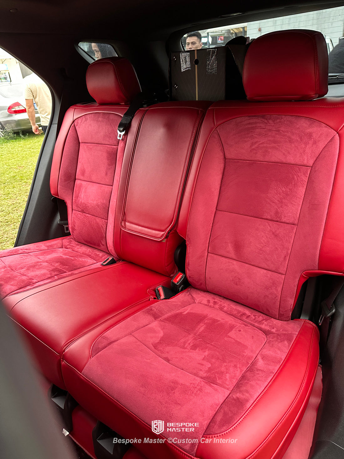 Upgrade Your Ride: Custom Chevy Equinox Seat Covers in Red Leather + Red Suede