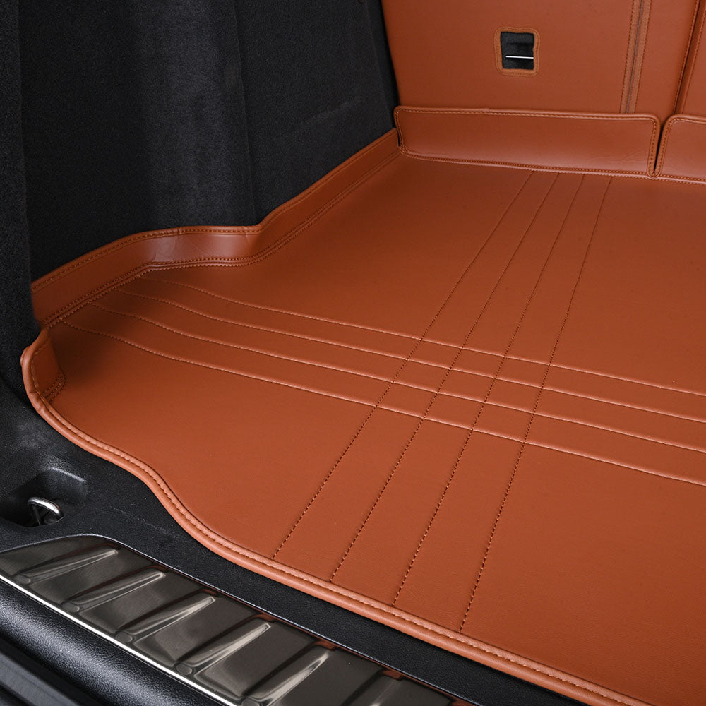 Leather High-Edge Trunk Mat: Luxury Protection for a Pristine Trunk
