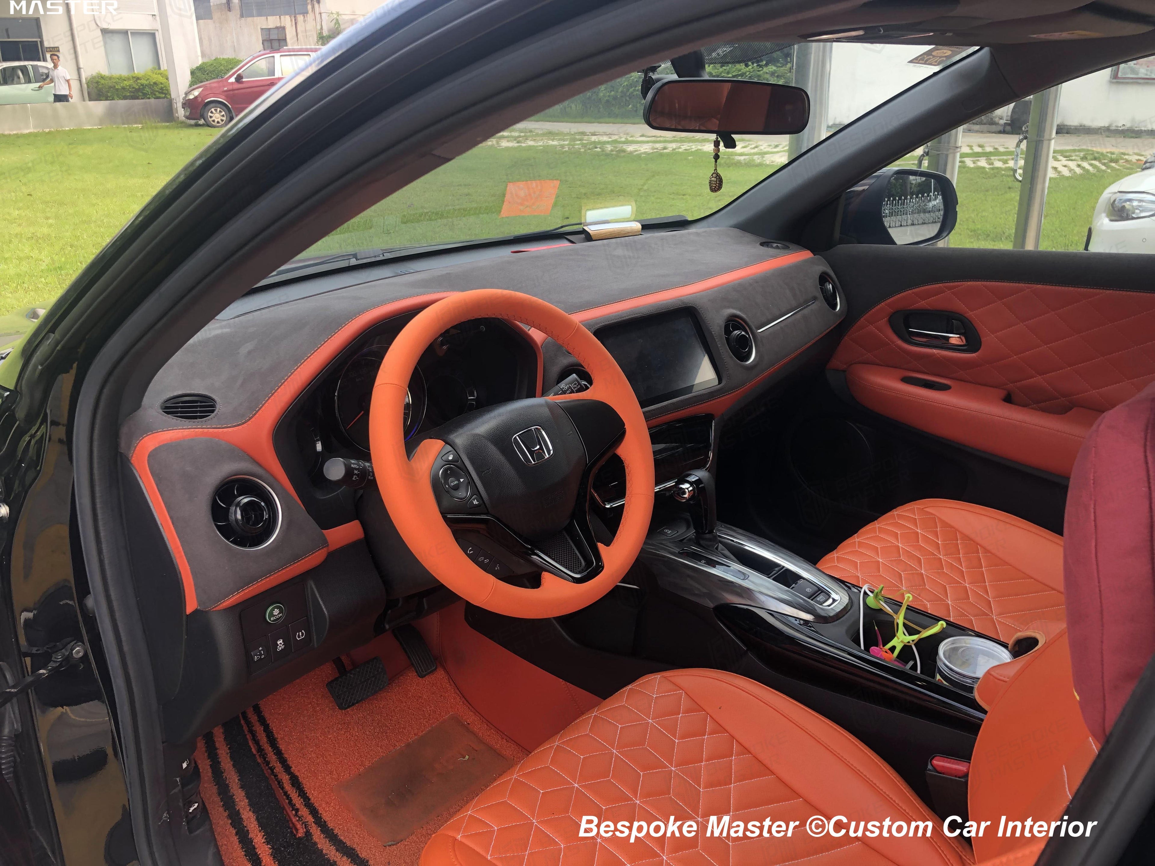 Honda XRV Interior Upgrade Case | Orange &amp; Black, A Blend of Sportiness and Vitality