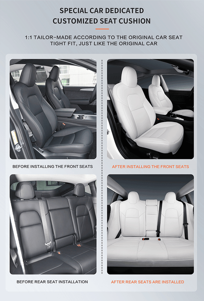 Custom Fit Original Stylish Nappa Leather Perforated Ventilation Car Seat Covers
