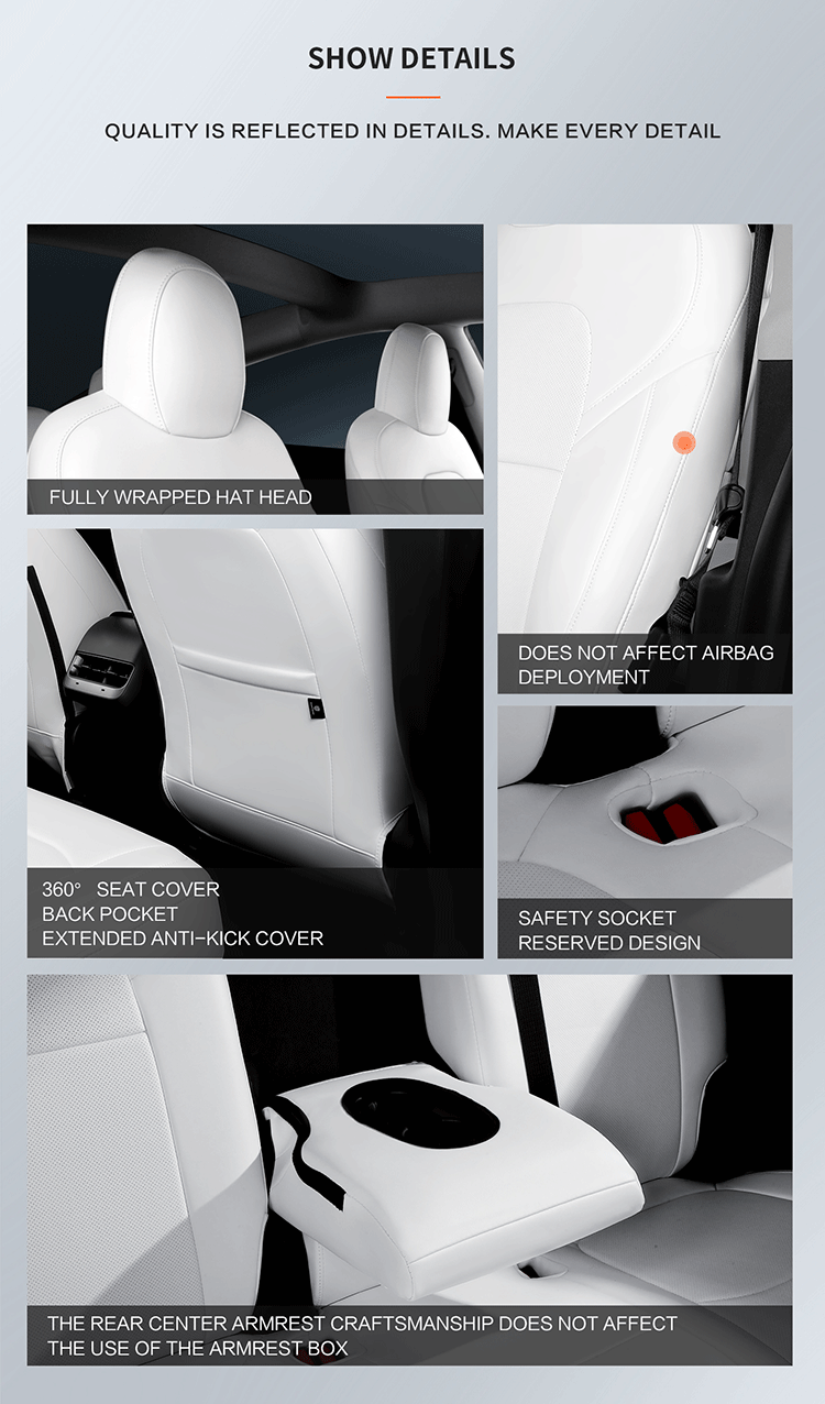 Custom Fit Original Stylish Nappa Leather Perforated Ventilation Car Seat Covers