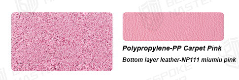 Custom Fit 360 Pink Leather Car Floor Mat and Pink Carpet and Steering Wheel Cover For Jeep Wrangler
