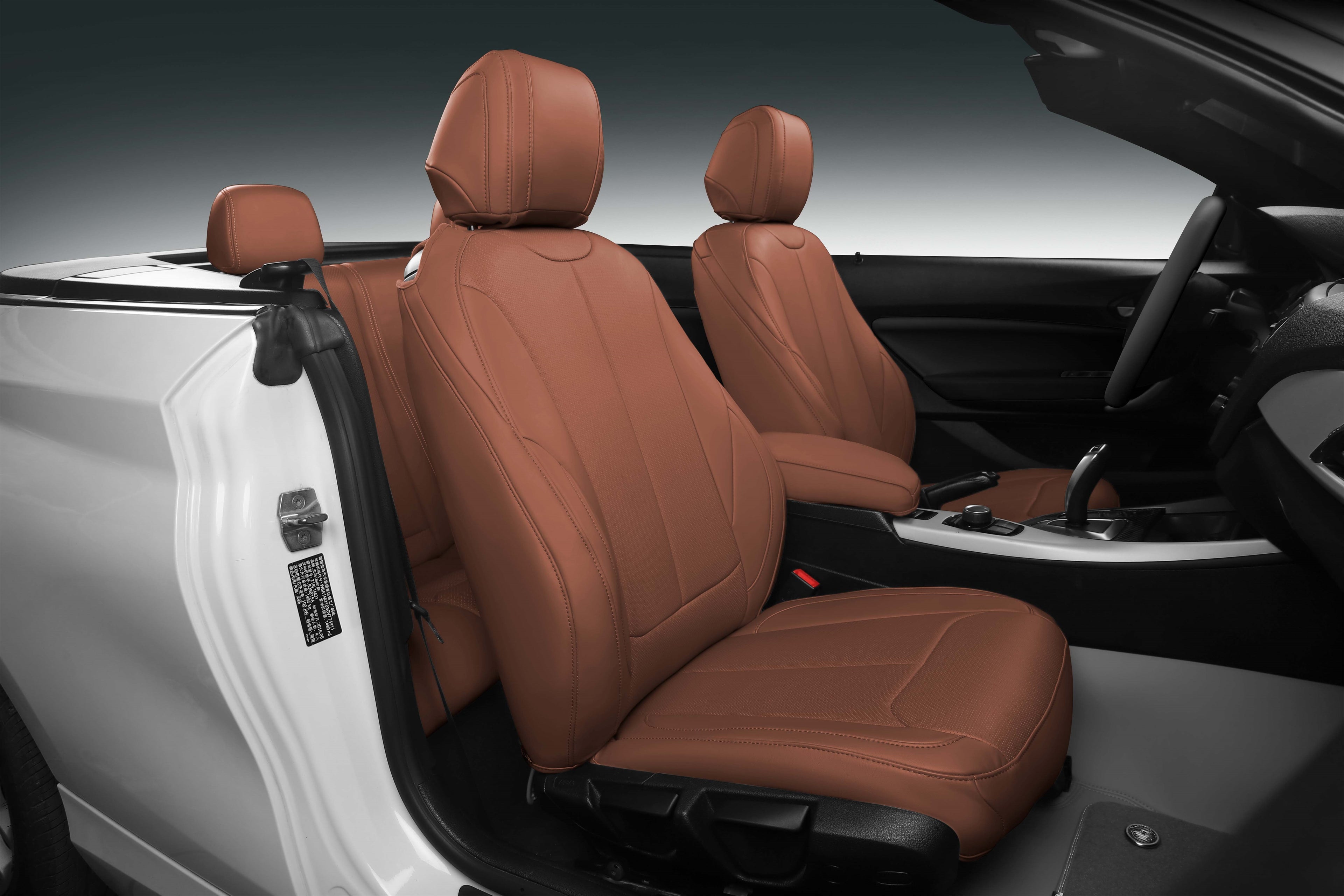Single Color Original Nappa Skin 5 Car Seat Fully Cover