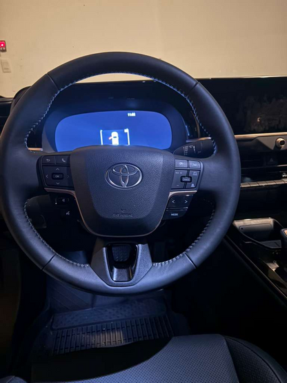 Custom Nappa Leather Piping Car Seat Cover and Steering Wheel Cover For Toyota Crown