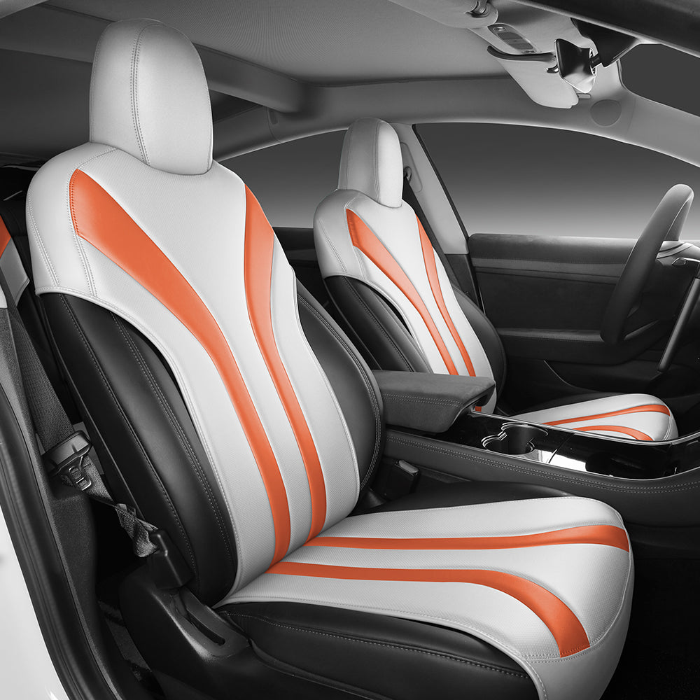 Bespoke Master Custom Fit PVC Nappa Leather No.7 GULF SERIES Car Seat Cover