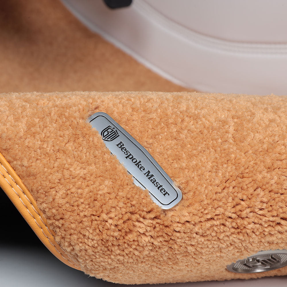 Custom Fit Waterproof and Wear Resistant Double Layer Leather Car Floor Mat With Nylon Carpet for Tesla