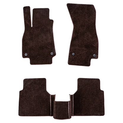 Custom Fit Second Layer Car Mats Soft Nylon Carpet Waterproof Car Floor Mats For Audi