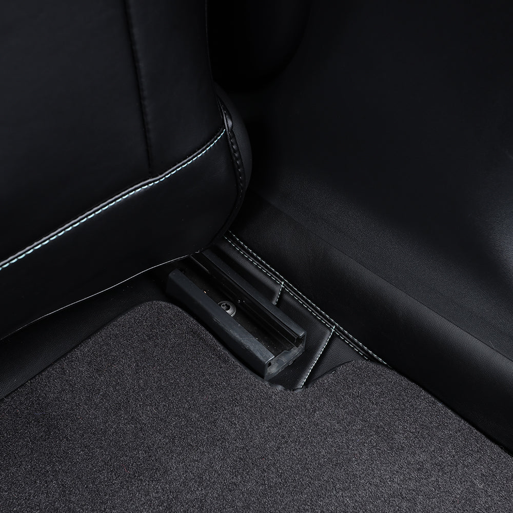 leather car floor mat and fiber carper for tesla