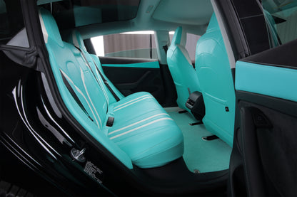 Bespoke Master Custom Fit Nappa Leather Tiffany Blue Car Seat Cover