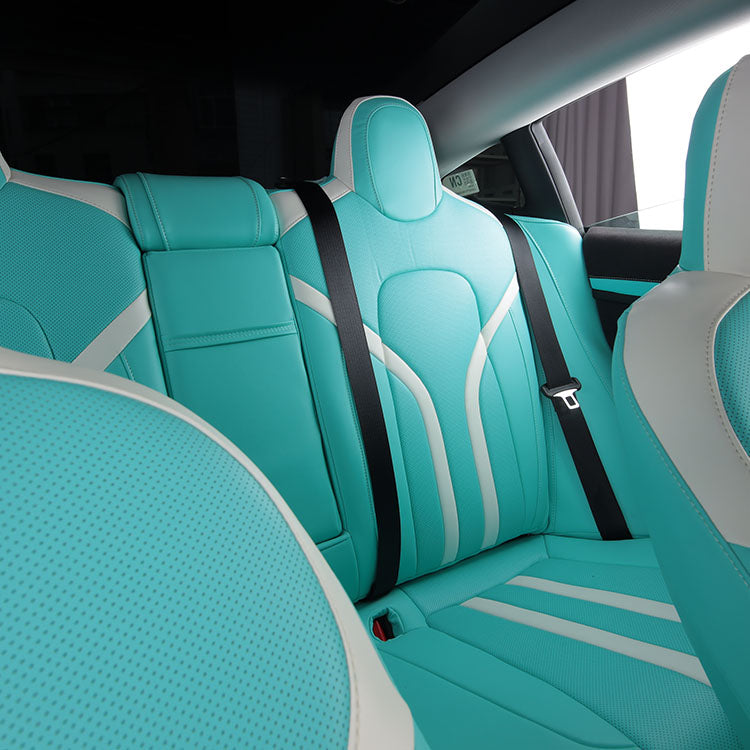 Bespoke Master Custom Fit Nappa Leather Tiffany Blue Car Seat Cover