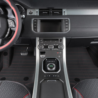 Custom Fit Double Layer Mat Nappa Leather Fiber Carpet Waterproof Car Floor Mat for Land Rover