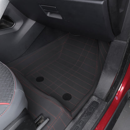 Custom Fit Double Layer Mat Nappa Leather Fiber Carpet Waterproof Car Floor Mat for Land Rover