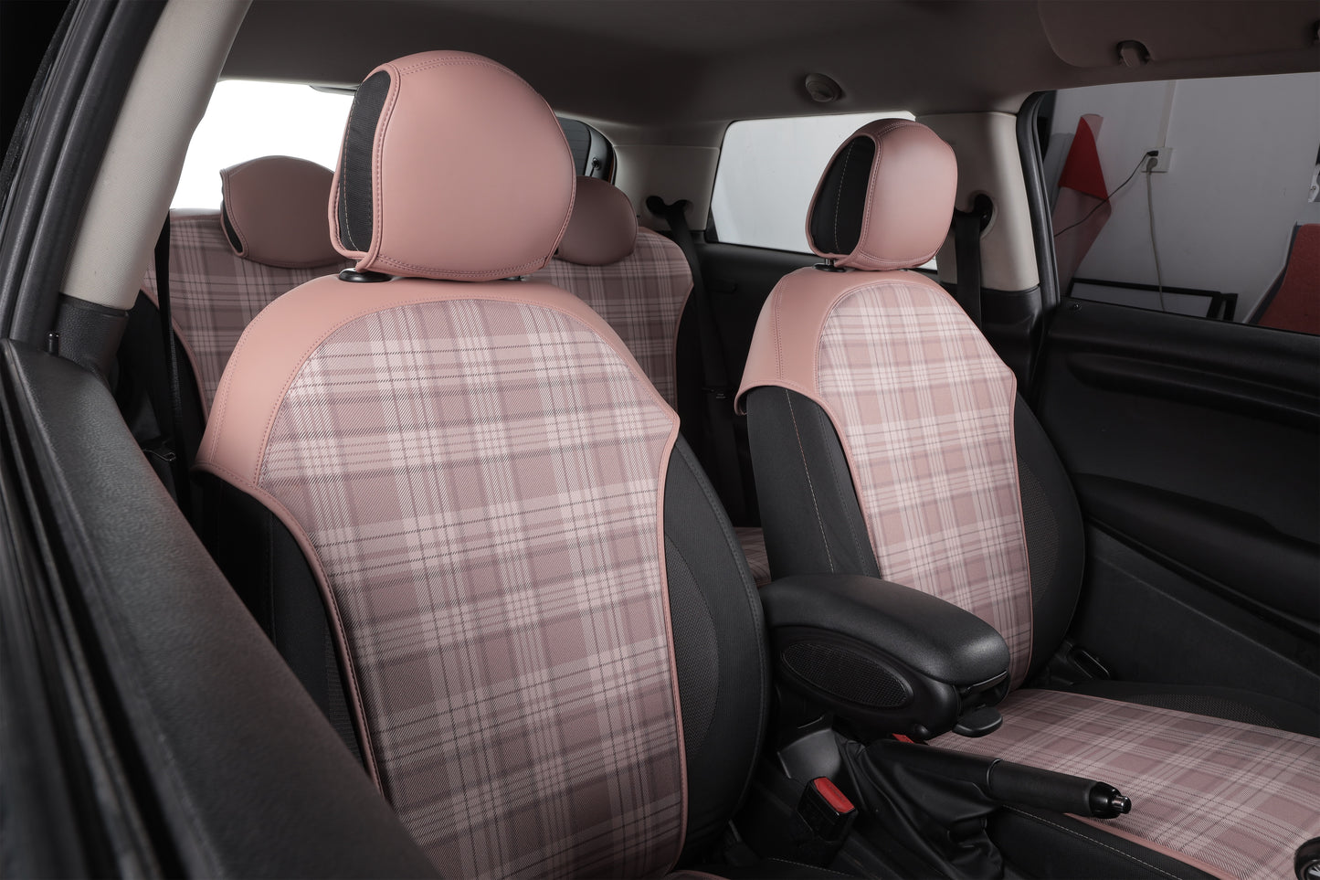 Bespoke Master Custom Fit Scottish Fabric Series Nappa Leather Car Seat Cover