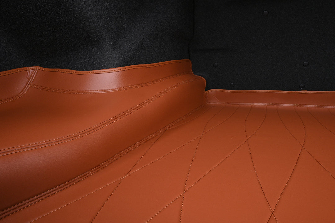 Brown Leather Waterproof Protection Cargo Liner Mat