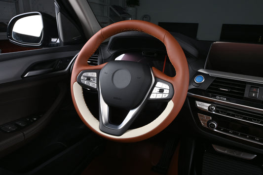 Bespoke Master Custom Fit Nappa Leather Car Steering Wheel Cover