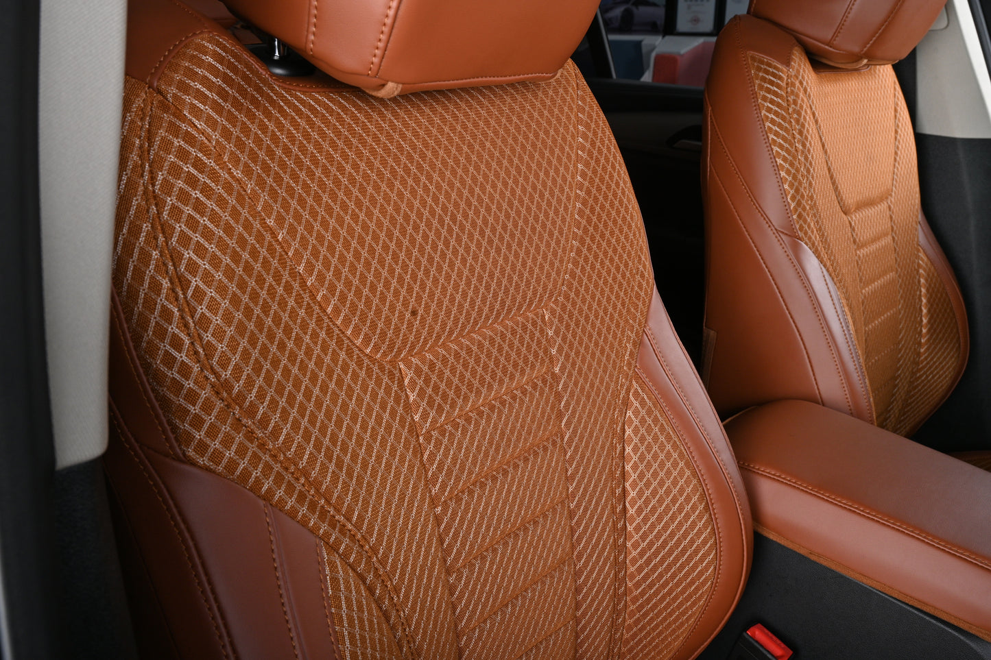 Bespoke Master Custom Fit Nappa Leaher Ice Linen Series Car Seat Cover