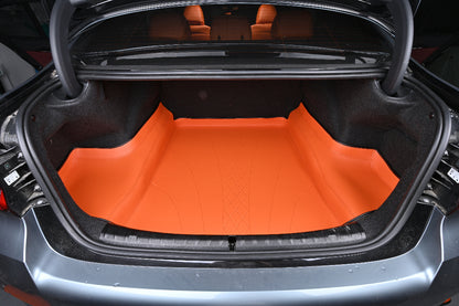 Hermès Orange Custom Fit Orange Colorful Nappa Leather Trunk Mat