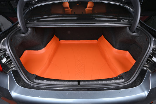 Hermès Orange Custom Fit Orange Colorful Nappa Leather Trunk Mat