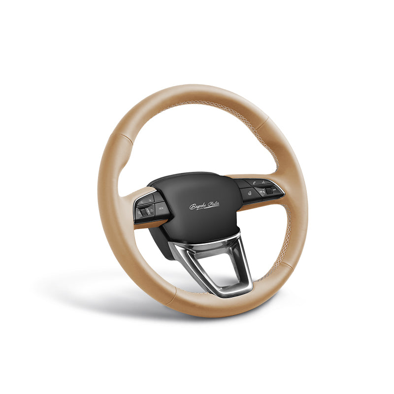 Custom Fit Breathable and Premium Nappa Leather Hand-sewn Car Steering Wheel Cover